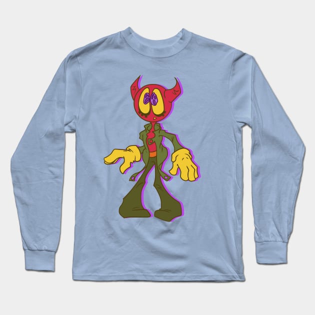 Devil (default) Long Sleeve T-Shirt by Hood_Boy_Cartoons